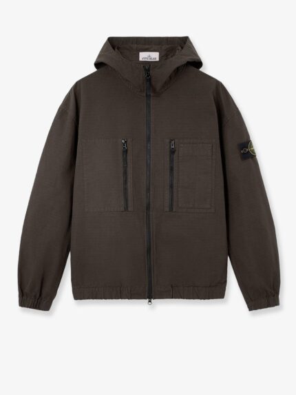 Stone Island Hooded Organic Cotton Jacket