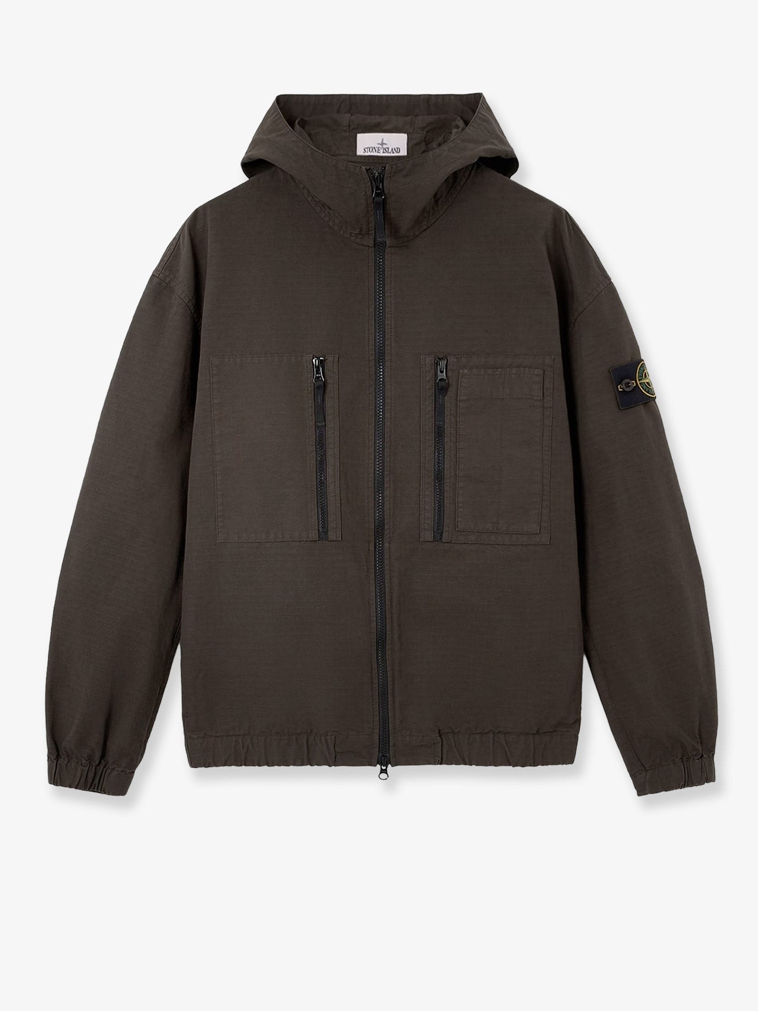 Stone Island Hooded Organic Cotton Jacket