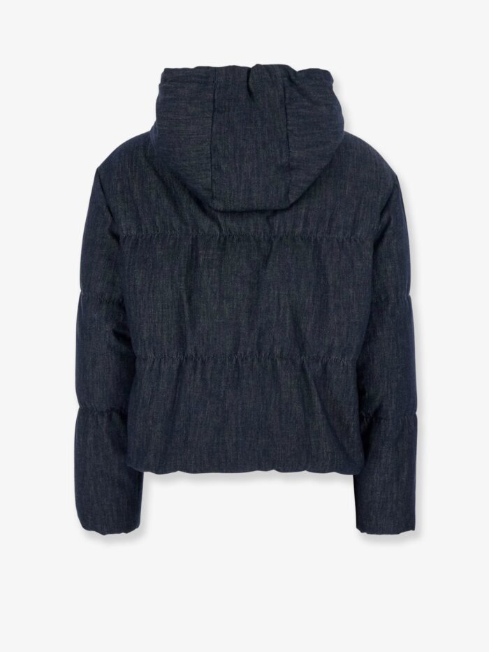 Brunello Cucinelli Hooded Padded Denim Jacket