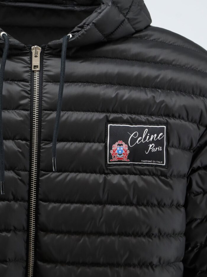 Celine Hooded Quilted Down Jacket