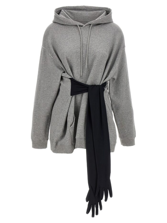 mm6 maison margiela hoodie dress with gloves MM6 MAISON MARGIELA Hoodie Dress With Gloves