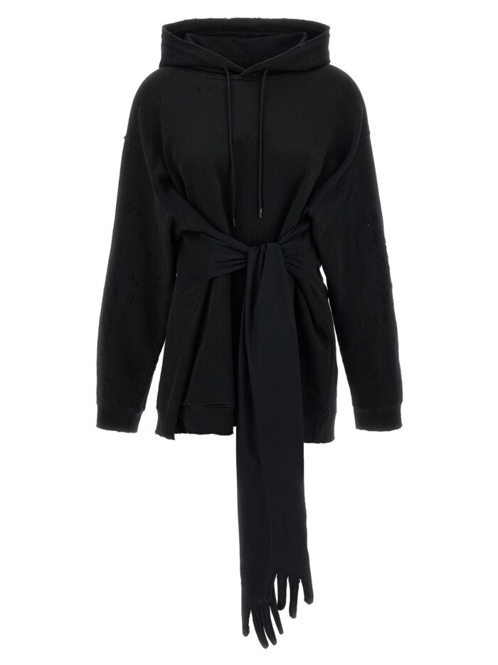 mm6 maison margiela hoodie dress with gloves MM6 MAISON MARGIELA Hoodie Dress With Gloves