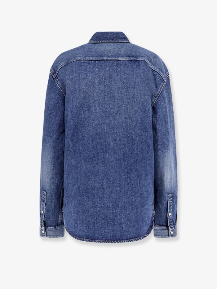 Saint Laurent Horizon Blue Cassandre Denim Shirt