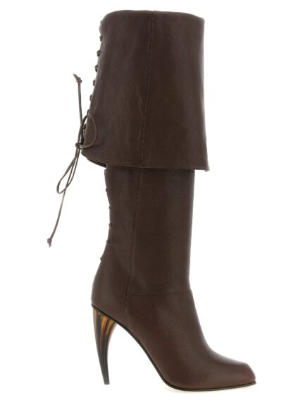 MCQUEEN Horn Heel Boots