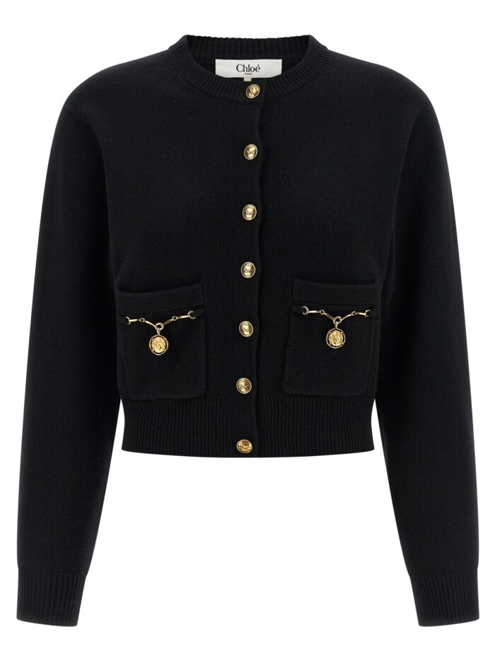 chloÉ 'horse medal' cardigan CHLOÉ 'Horse Medal' Cardigan