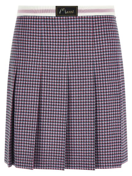 Marni Houndstooth Skirt