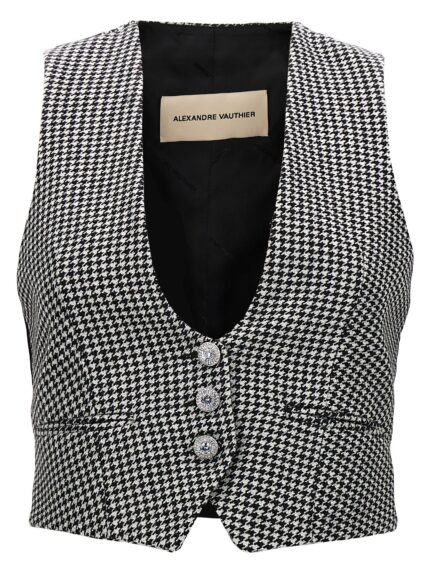 ALEXANDRE VAUTHIER Houndstooth Waistcoat