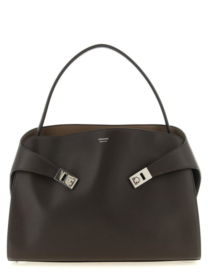ferragamo 'hug soft (l)' shoulder bag Ferragamo 'Hug Soft (L)' Shoulder Bag