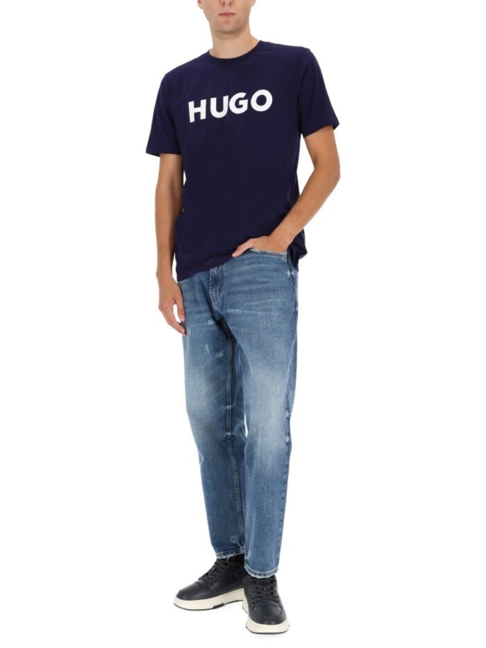 hugo "dulivio" t shirt with logo Hugo "DULIVIO" T-SHIRT WITH LOGO