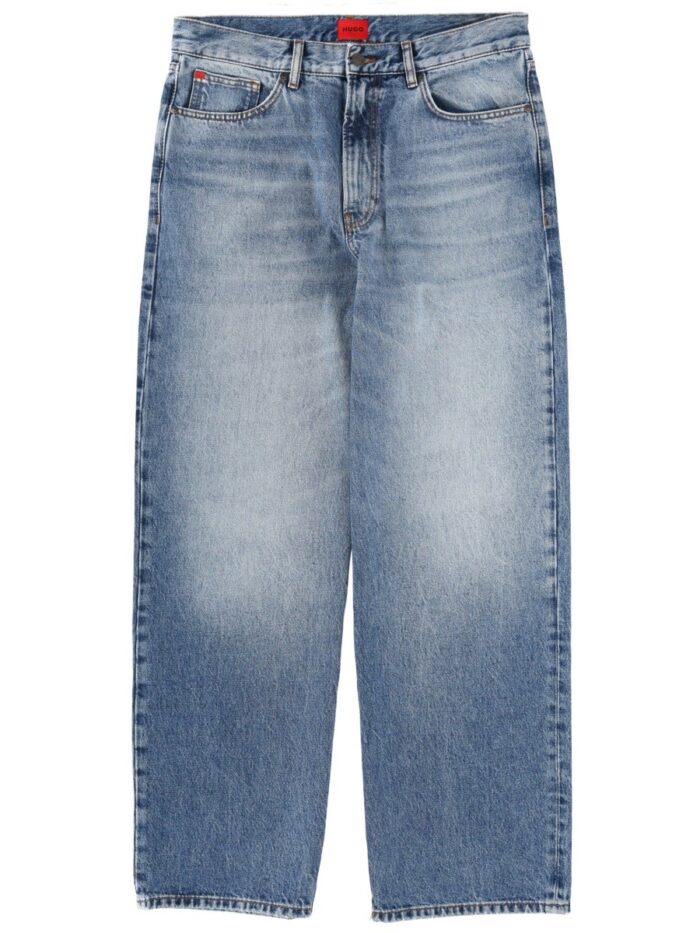 hugo jeans with logo patch Hugo JEANS WITH LOGO PATCH