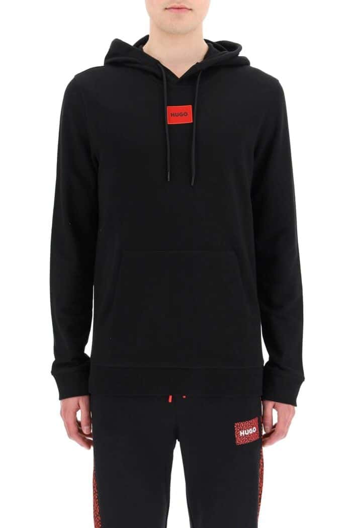 HUGO Logo Patch Hoodie