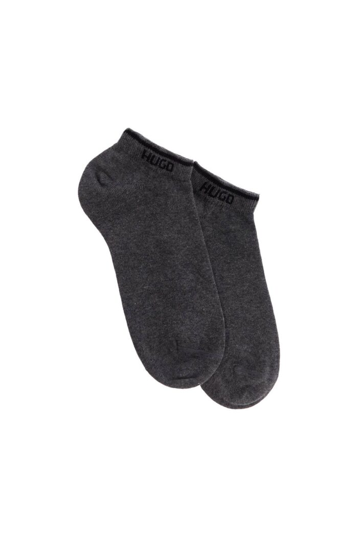 HUGO Medium Grey Breathable Slim Fit Socks With Logo