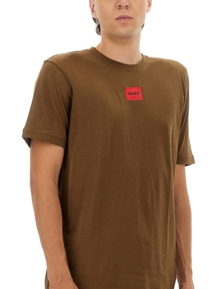 Hugo REGULAR FIT SWEATSHIRT WITH LOGO LABEL