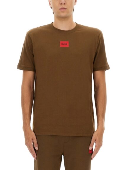 Hugo REGULAR FIT SWEATSHIRT WITH LOGO LABEL
