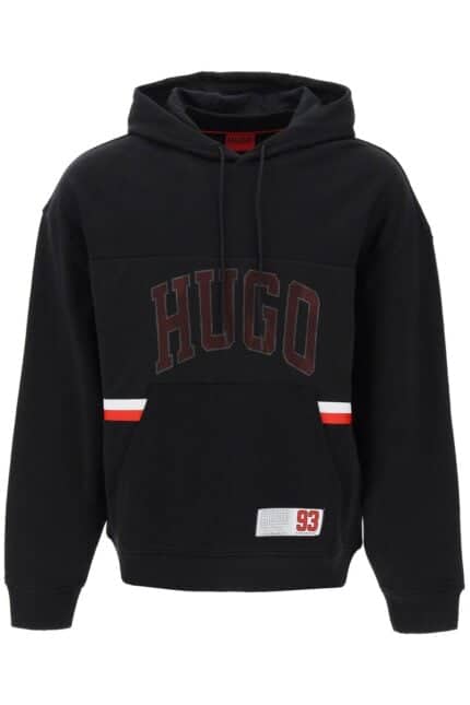 Hugo Relaxed Fit Hoodie Sweatshirt With