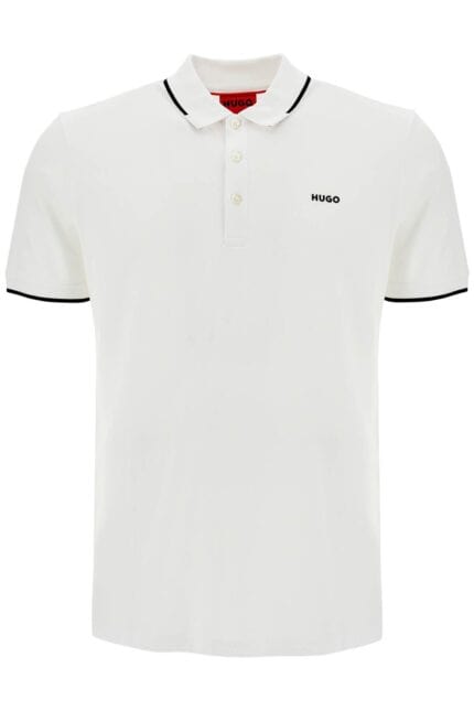 HUGO Slim Fit Piqu Polo Shirt