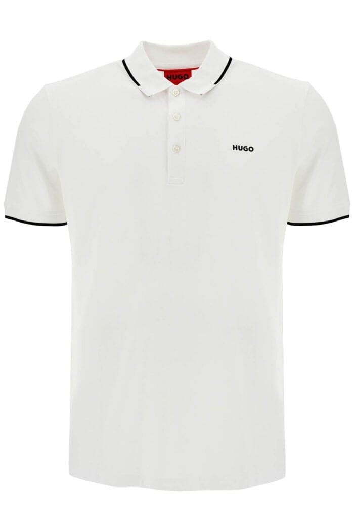 HUGO Slim Fit Piqu Polo Shirt