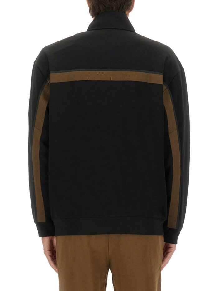 Hugo SWEATSHIRT WITH LOGO AND ZIPPER