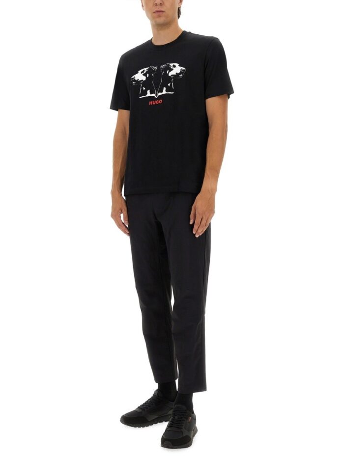 Hugo T-SHIRT WITH DOBERMAN PRINT