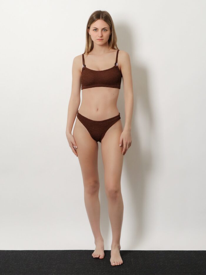 HUNZA G Cassie The Original Crinkle Bikini