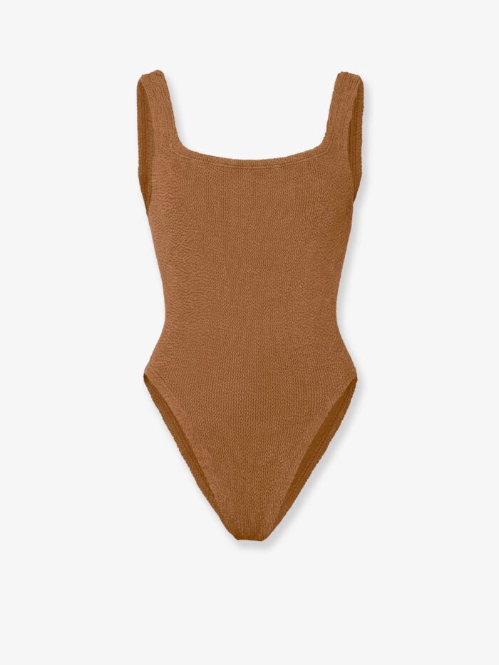 HUNZA G Crinkle Fabric One-piece Swimsuit