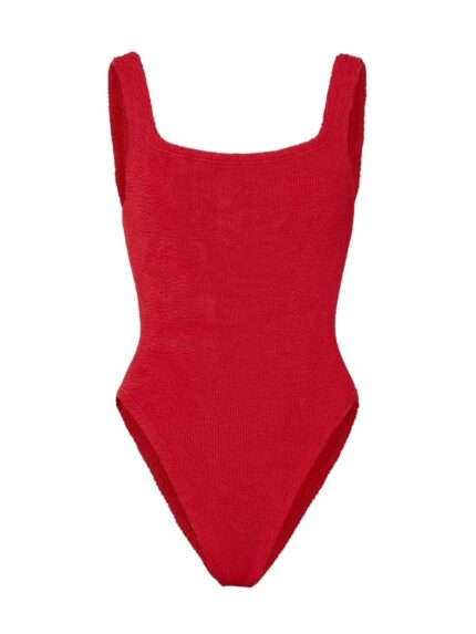 HUNZA G "SQUARE NECK SWIM" ONE PIECE SWIMSUIT