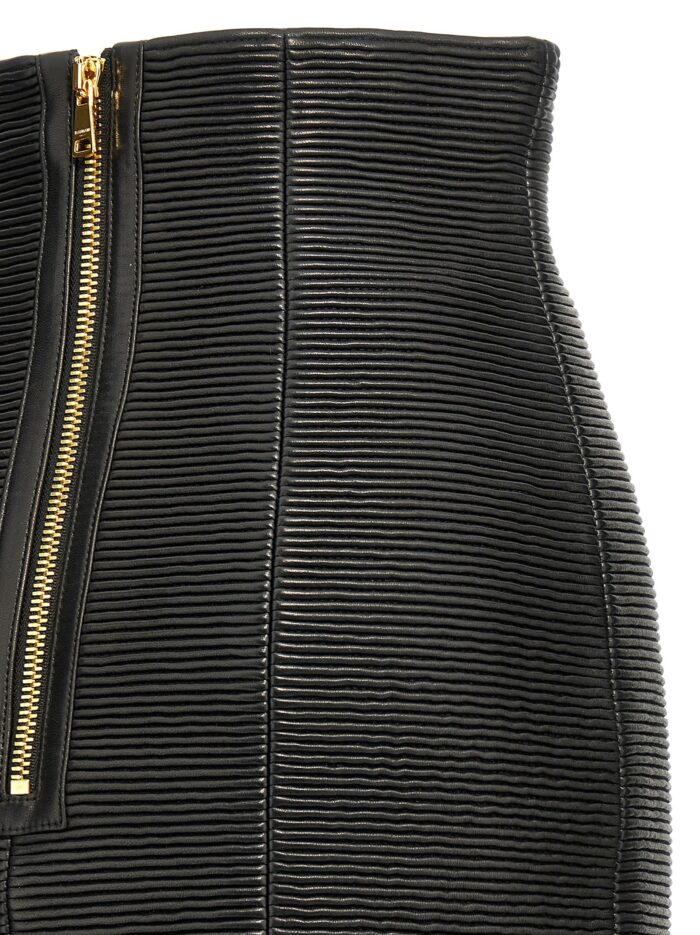 Balmain 'HW Rolled' Skirt