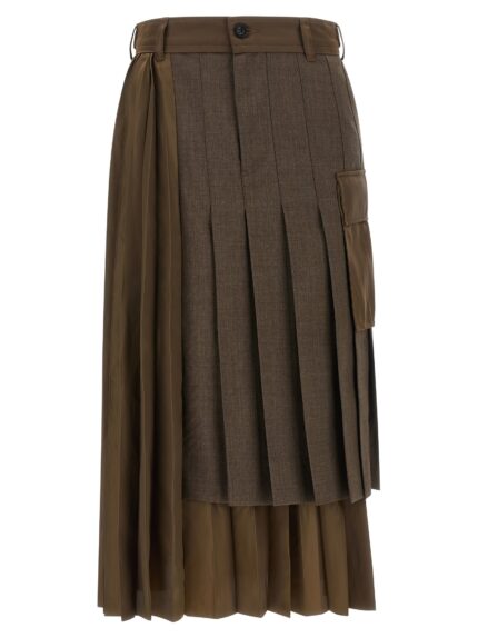 SACAI Hybrid Construction Skirt