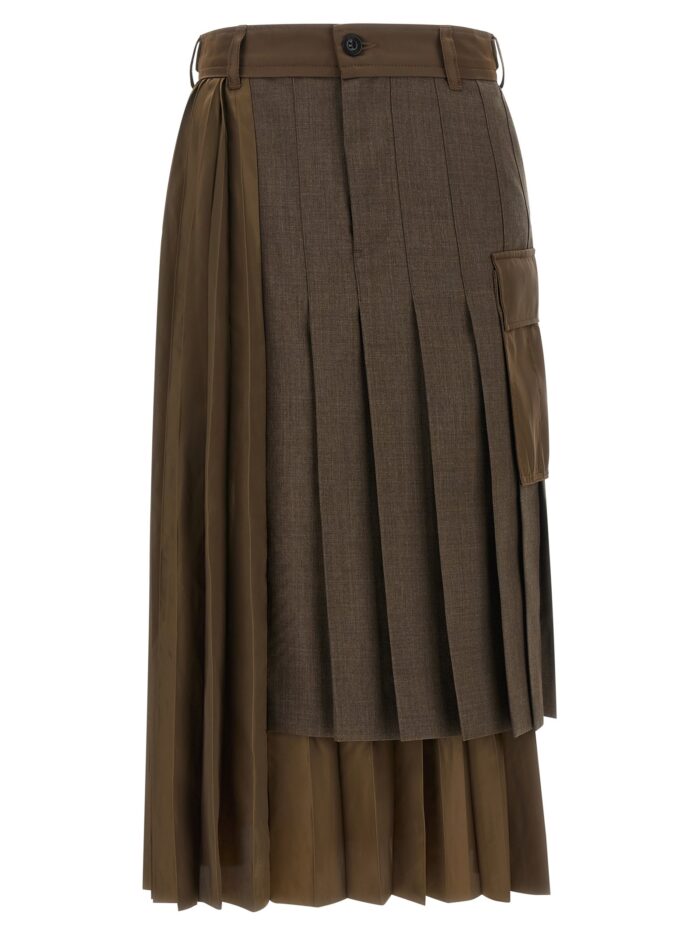 SACAI Hybrid Construction Skirt