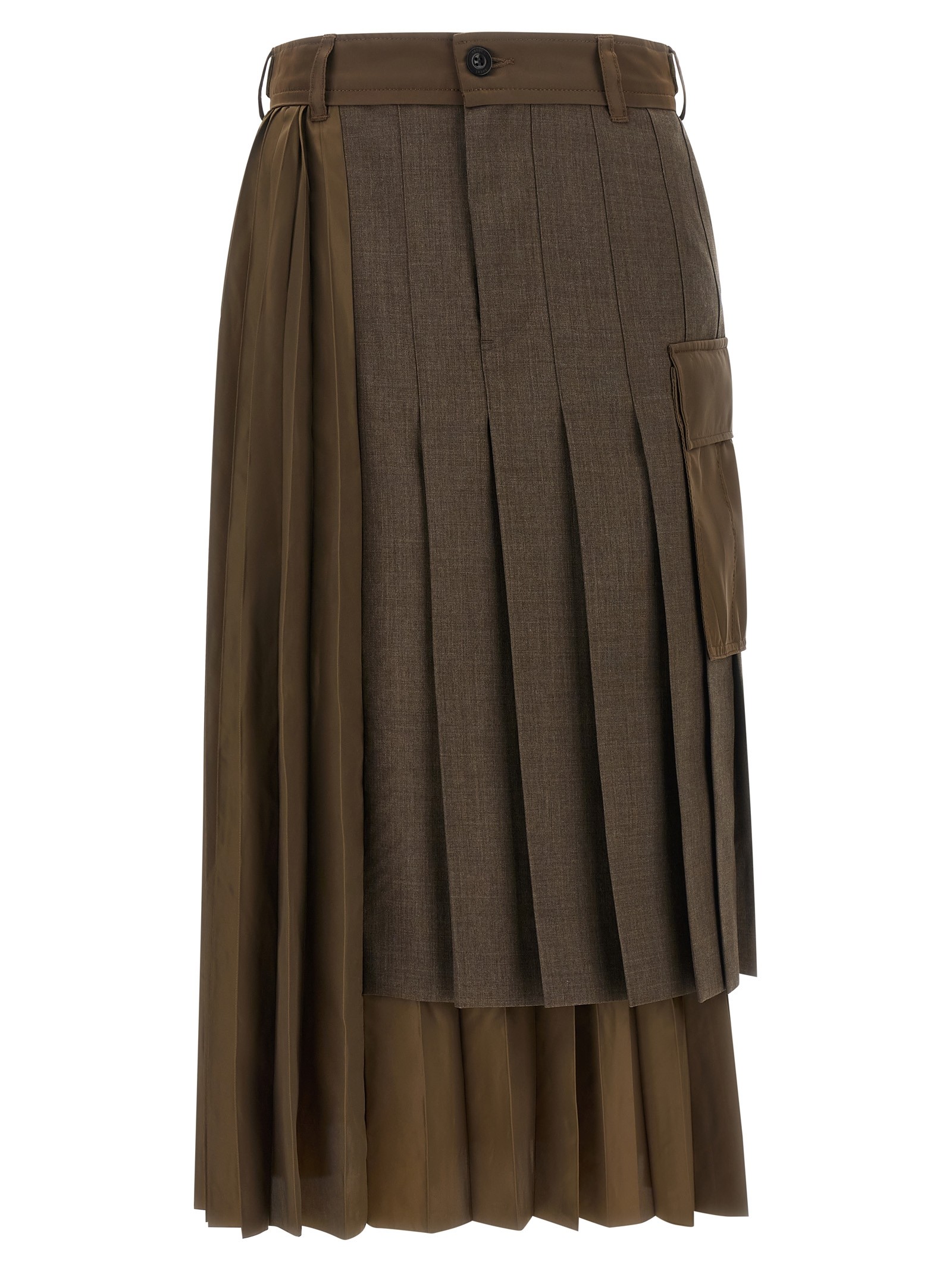 SACAI Hybrid Construction Skirt