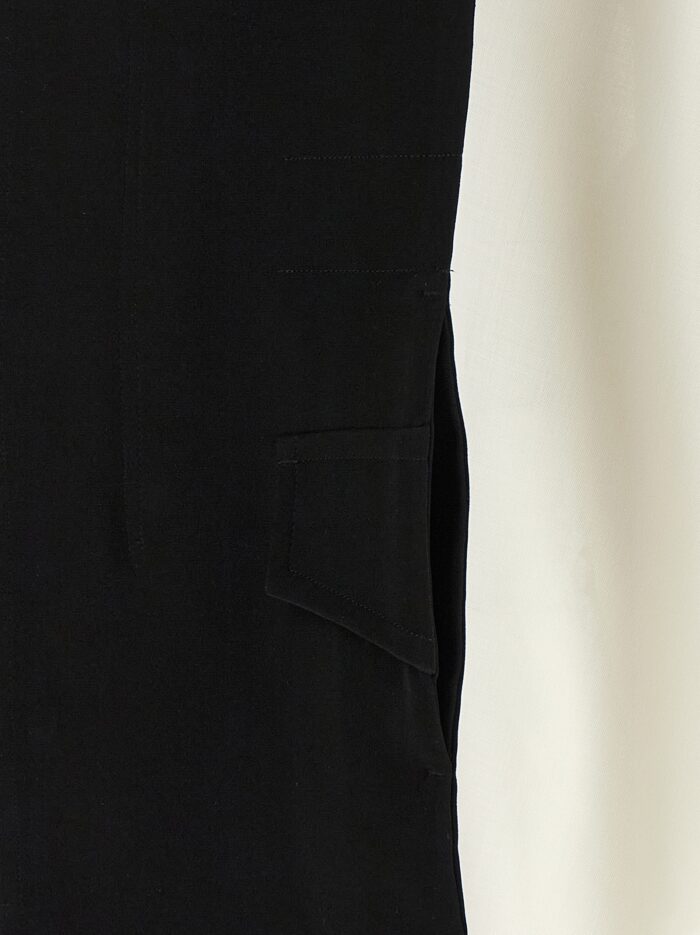 SACAI Hybrid Shirt With Front Panel Model.