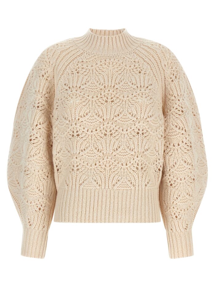 zimmermann 'hypnotic cable knit' sweater ZIMMERMANN 'Hypnotic Cable Knit' Sweater