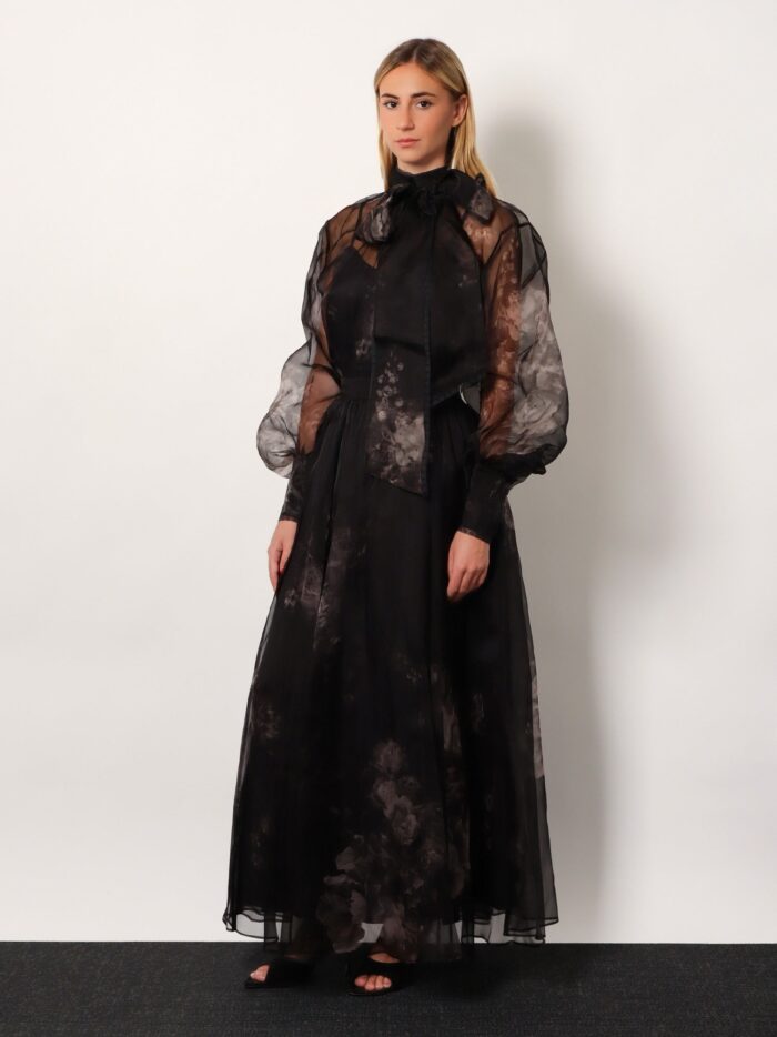 zimmermann hypnotic maxi skirt silk long skirt Zimmermann Hypnotic Maxi Skirt Silk Long Skirt