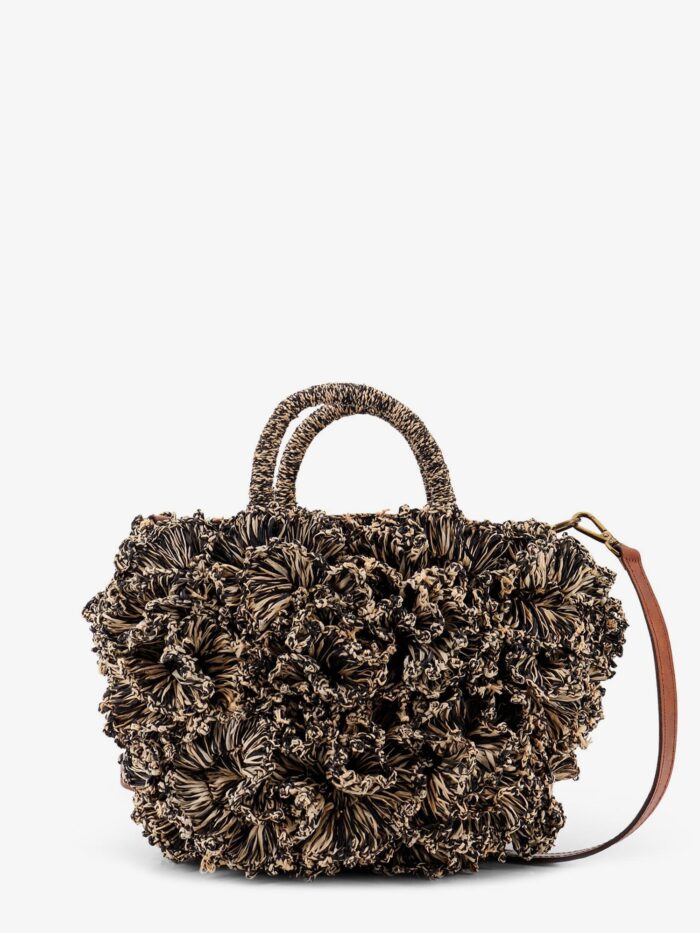 IBELIV Coral Raffia Crossbody Bag