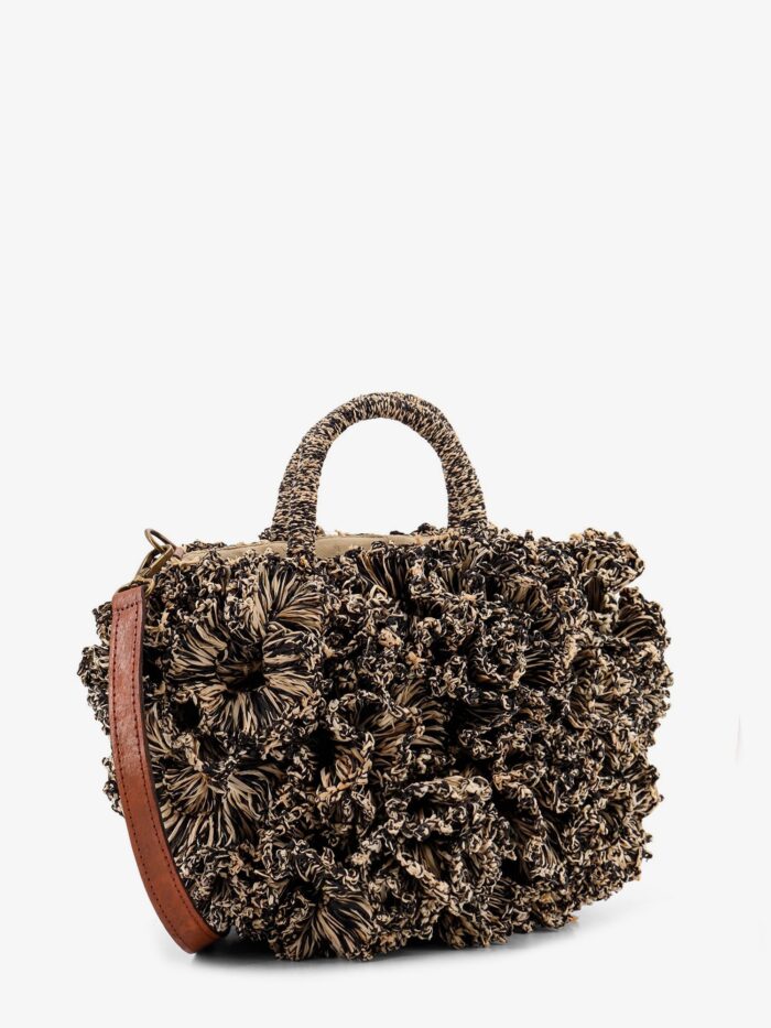 IBELIV Coral Raffia Crossbody Bag