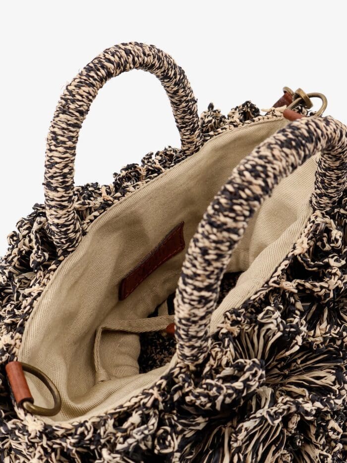 IBELIV Coral Raffia Crossbody Bag