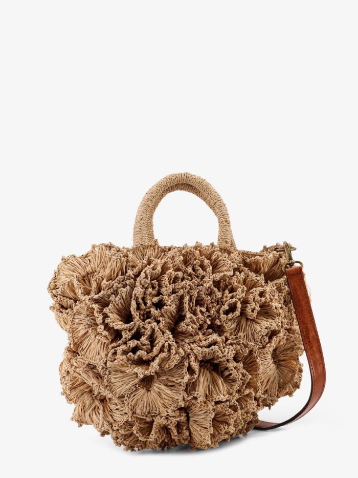 IBELIV Coral Raffia Crossbody Bag