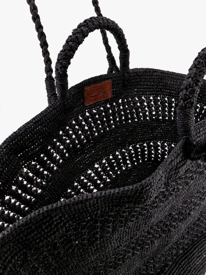 IBELIV Sol Perforated Rafia Handbag