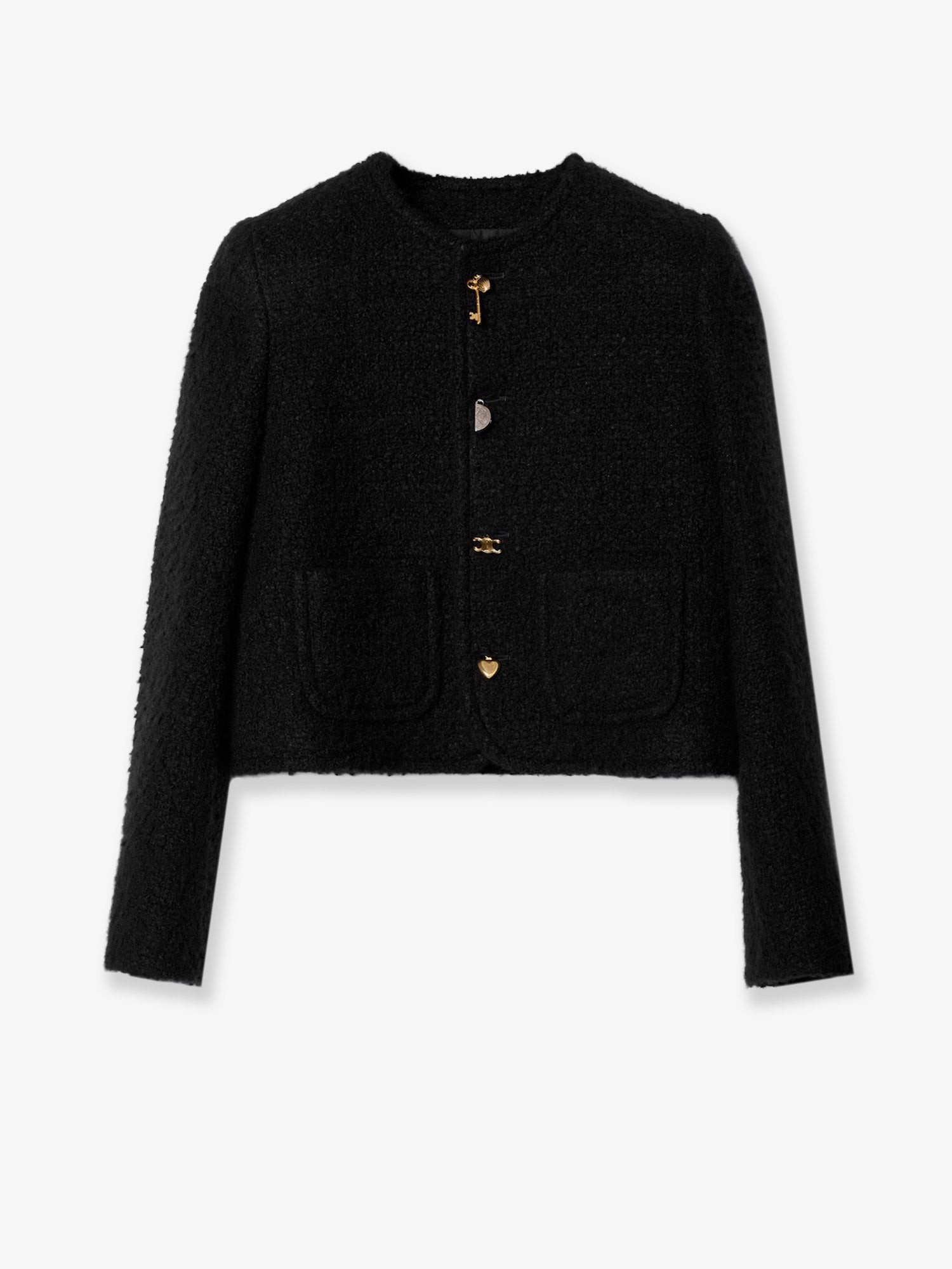 Celine Icone Cashmere And Natté Wool Blazer
