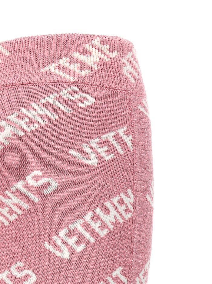 VETEMENTS 'Iconic Lurex Monogram' Skirt