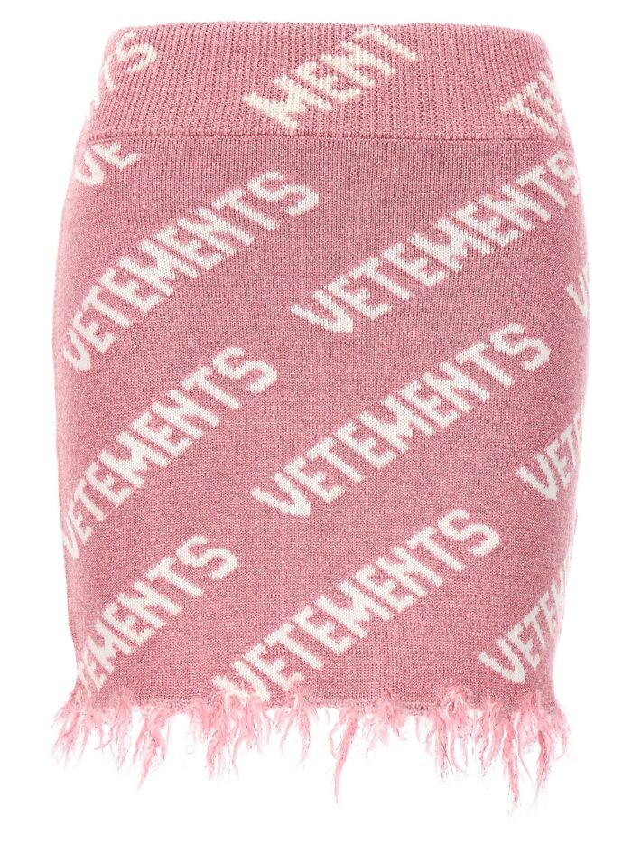 vetements 'iconic lurex monogram' skirt VETEMENTS 'Iconic Lurex Monogram' Skirt