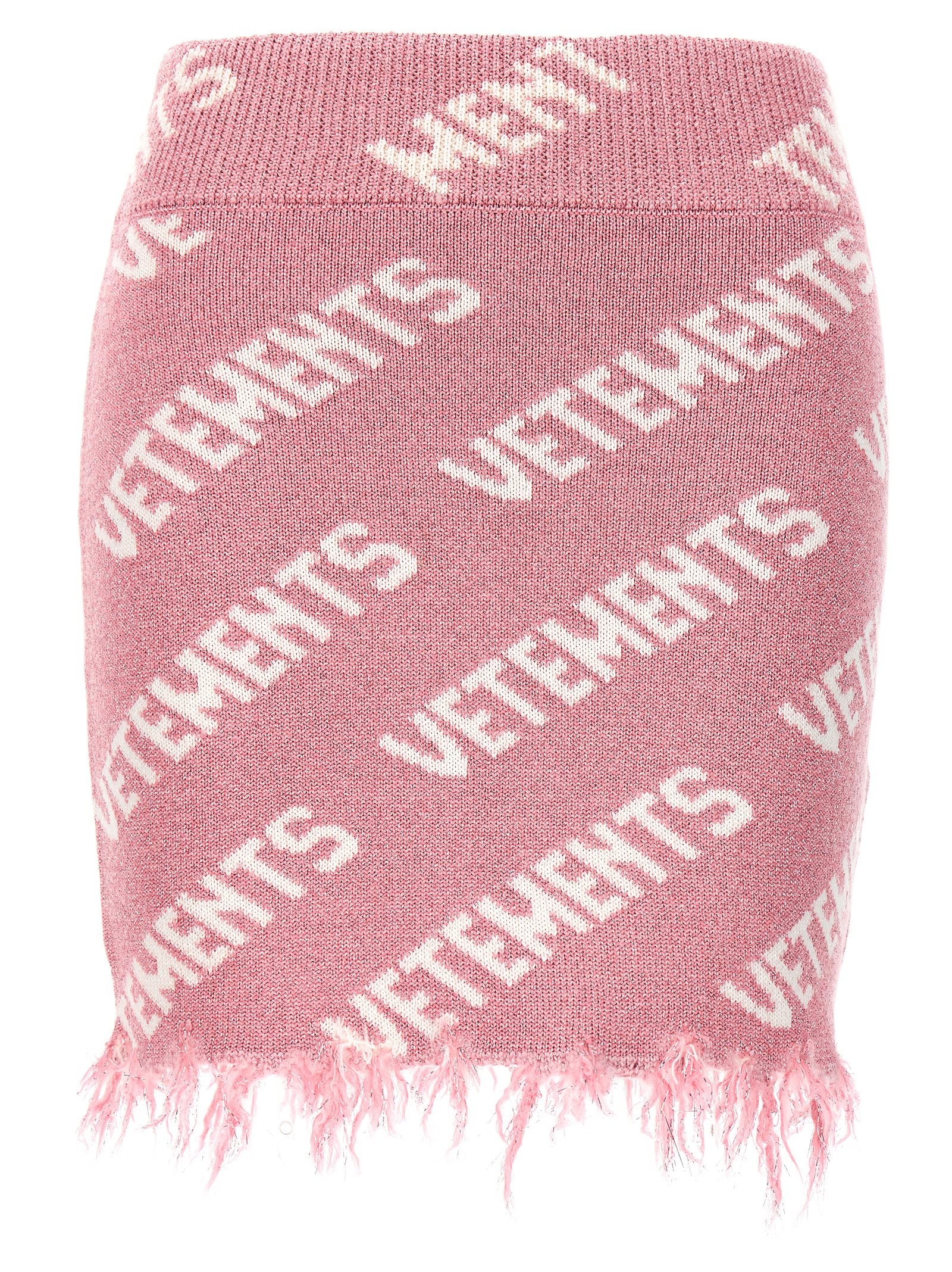 VETEMENTS 'Iconic Lurex Monogram' Skirt