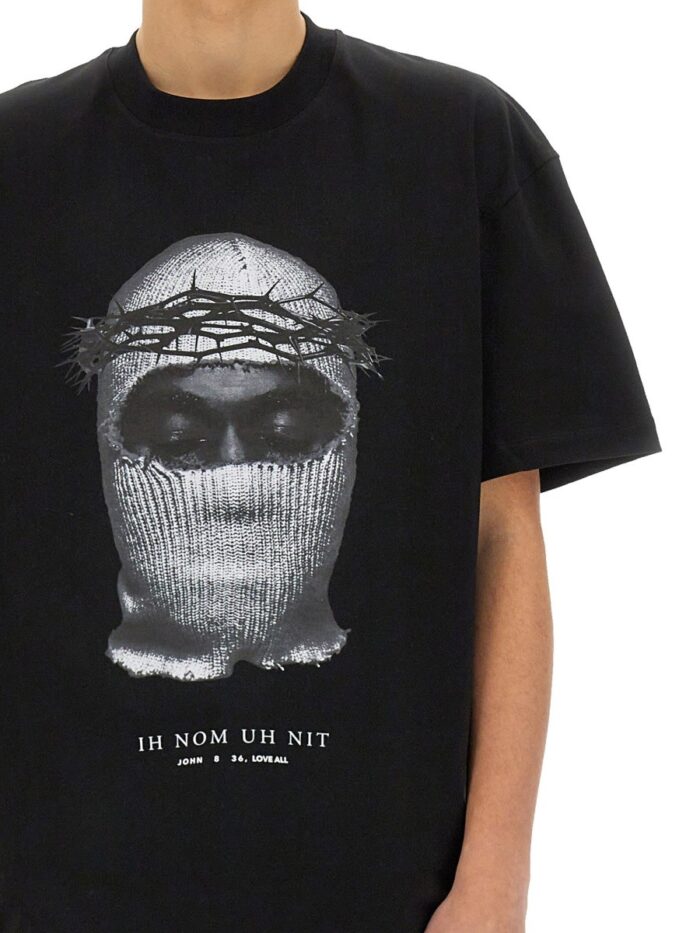 IH NOM UH NIT CROWN MASK PRINT T-SHIRT