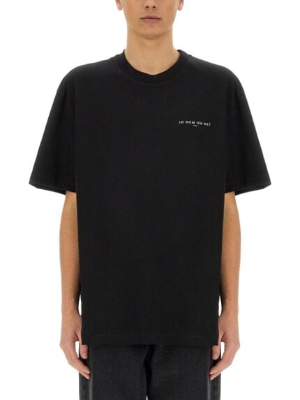 IH NOM UH NIT CROWN MASK PRINT T-SHIRT