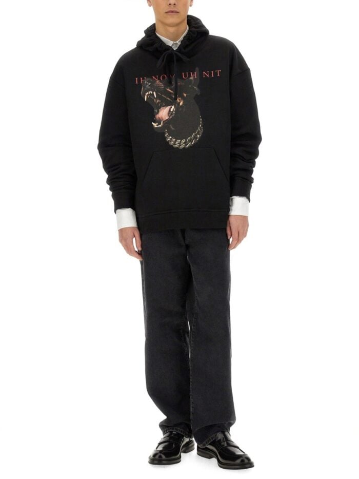 IH NOM UH NIT DOBERMANN PRINT SWEATSHIRT