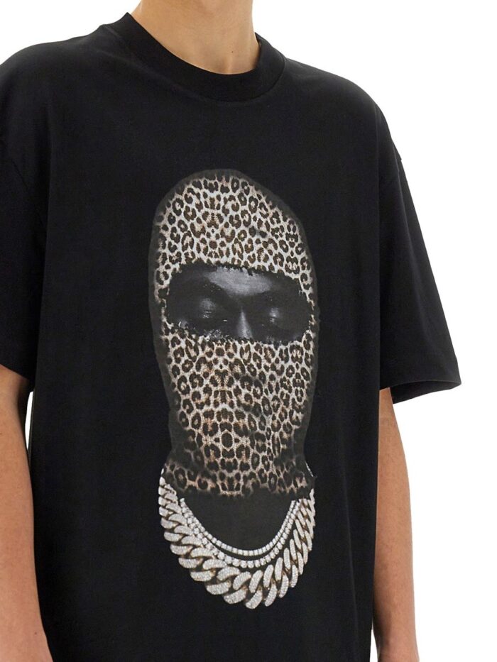 IH NOM UH NIT LEOPARD MASK PRINT T-SHIRT