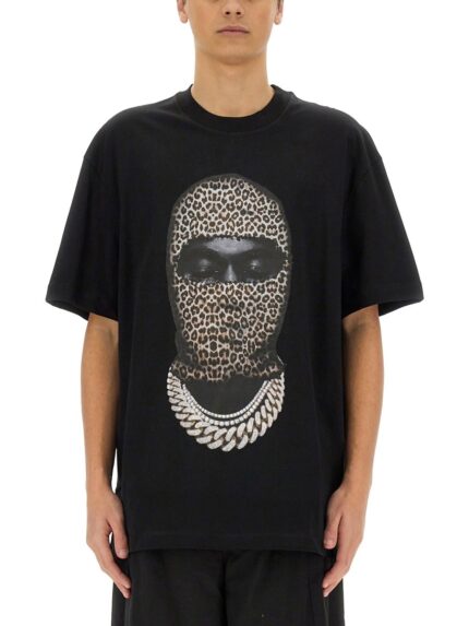 IH NOM UH NIT LEOPARD MASK PRINT T-SHIRT