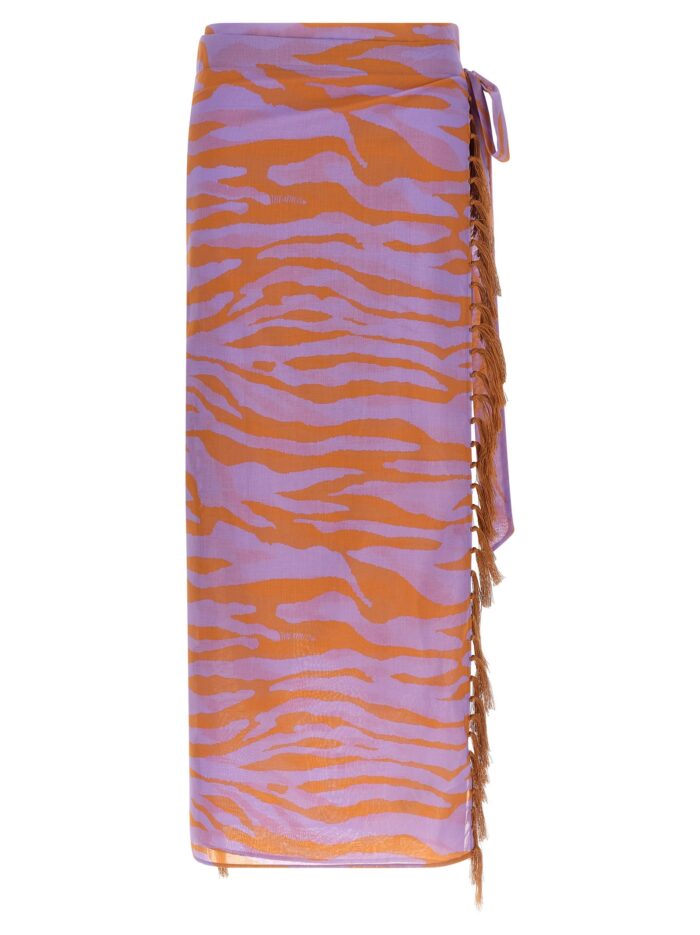 the attico 'il primo bagno' sarong skirt The Attico 'Il Primo Bagno' Sarong Skirt