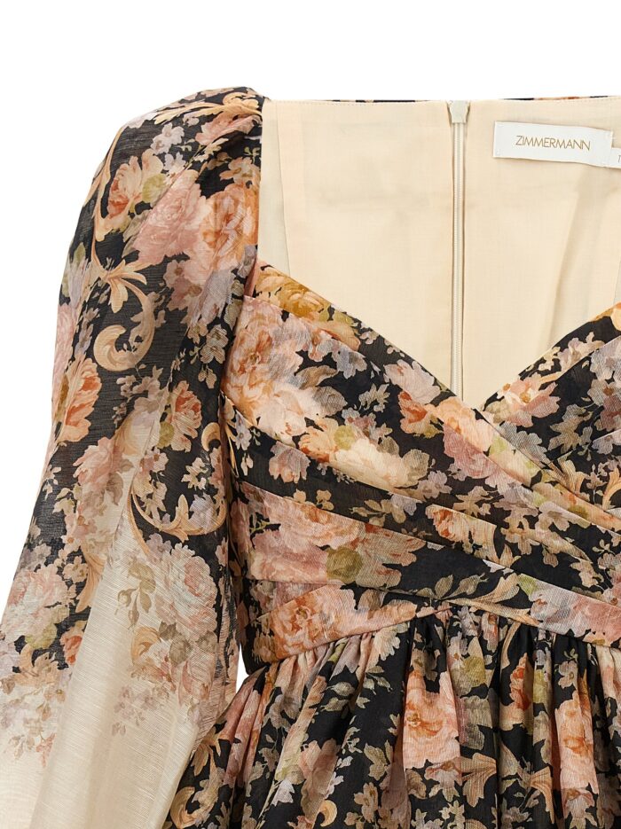ZIMMERMANN 'Illustration Draped Mini' Dress