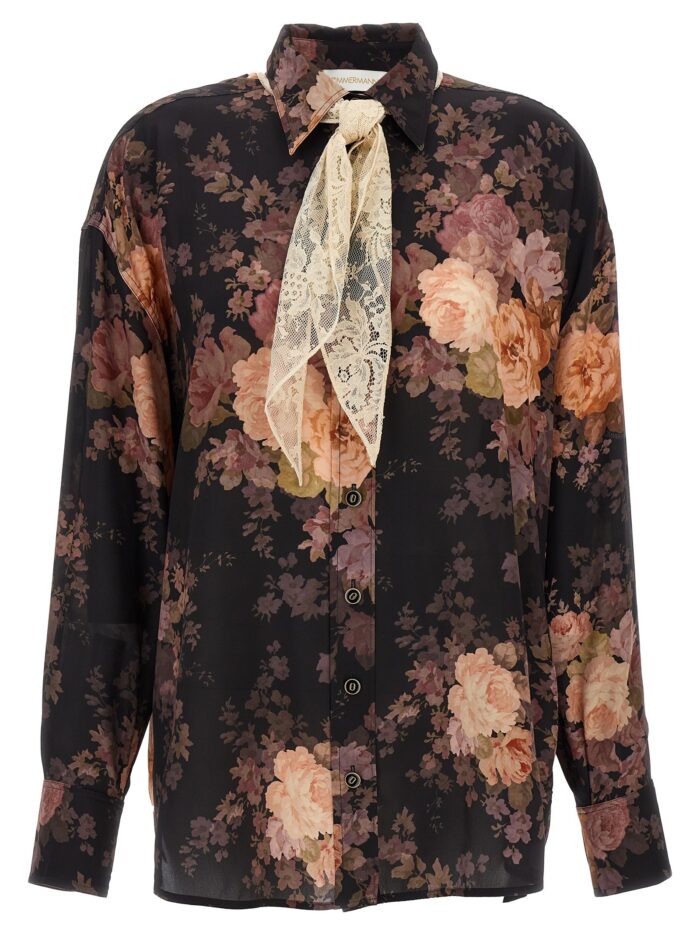 zimmermann 'illustration lace scarf' shirt ZIMMERMANN 'Illustration Lace Scarf' Shirt